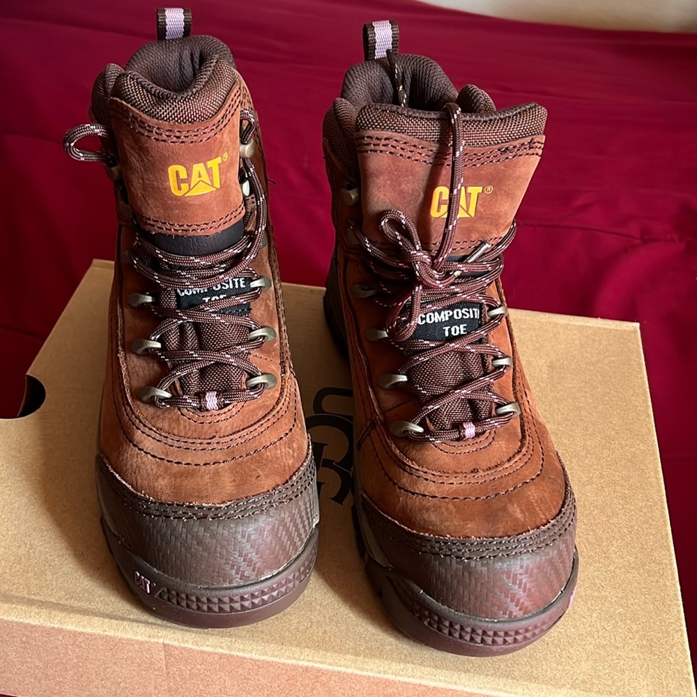 Steel toe caterpillar women boots